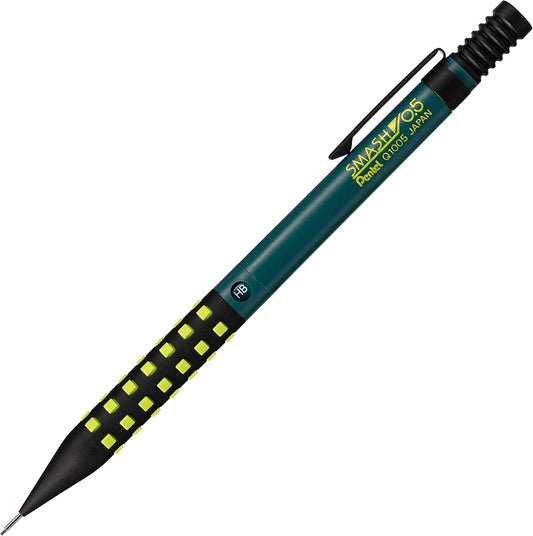Pentel Q1005-17A Smash Mechanical Pencil, 0.02 inches (0.5 mm), Dark Green