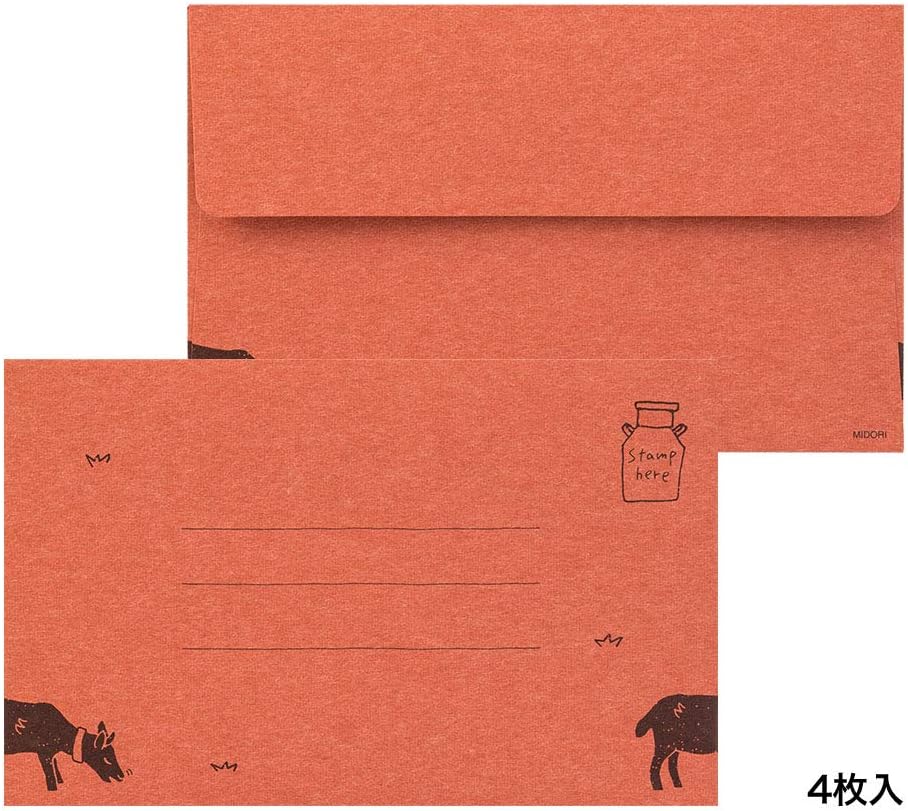 Midori 91802543 Letter Set, EGA, Goat Pattern