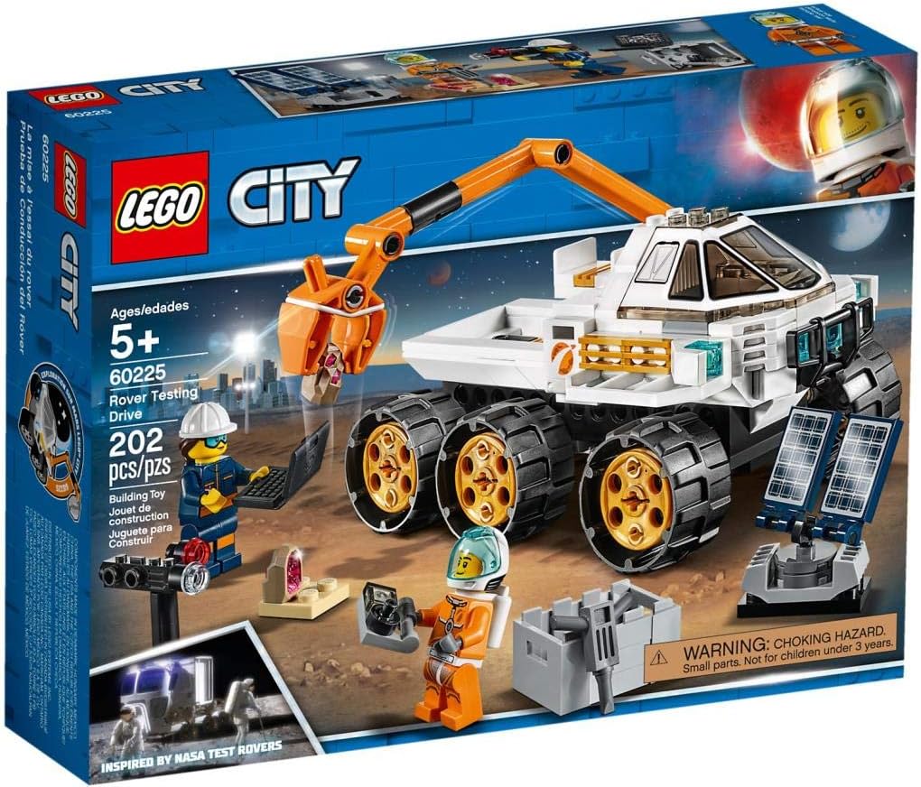 LEGO 60225 City Rover Testing Drive, Space Adventure Building Set, Mars Expedition Vehicle Toy Inspired by NASA with Astronaut Minifigure