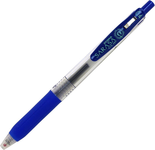 ZEBRA B-JJS15-BL Sarasa Clip Gel Ballpoint Pen, 0.4, Blue