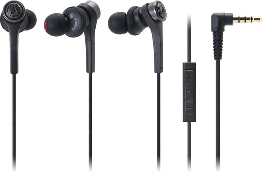 Audio Technica ATH-CKS55Xi BLACK | SOLID BASS Inner Ear Headphones for iPod/iPhone/iPad (Japan Import)