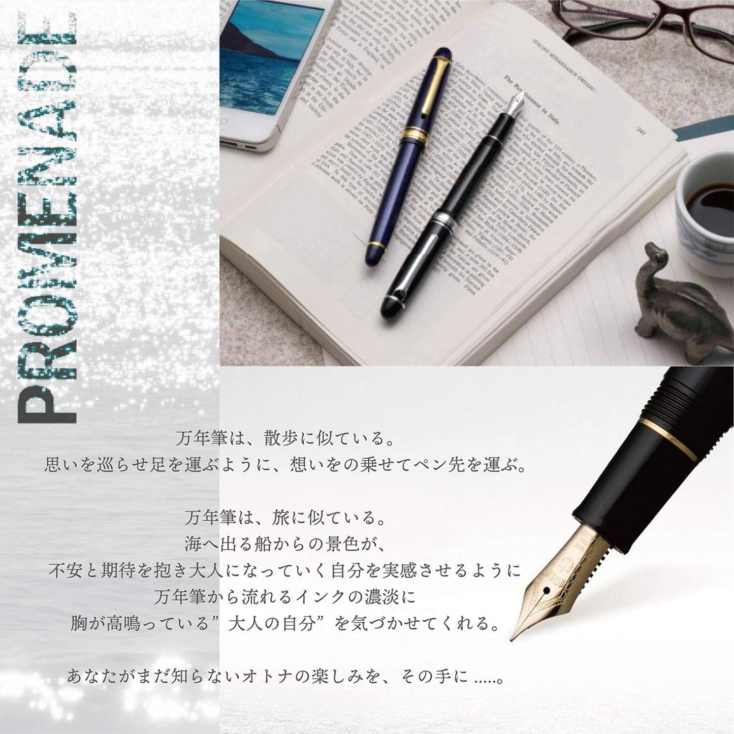 Sailor Pen fountain pen Promenade in character 11-1031-420 Black