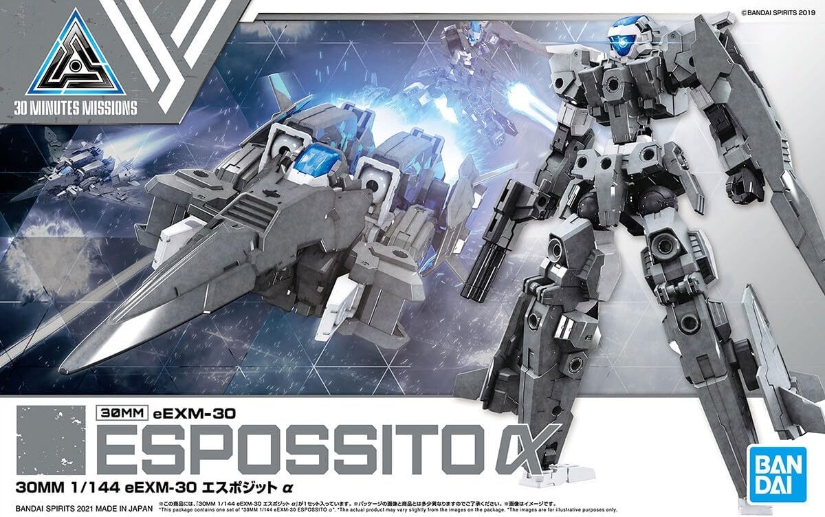 Bandai Hobby - 30 Minute Missions - #41 Eexm-30 Espossito Alpha, Bandai Spirits 30MM 1/144 Model Kit