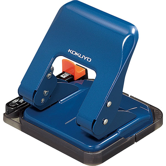 Kokuyo 2 hole punch Rakuake paper size 25 sheets guided blue PN-G25B