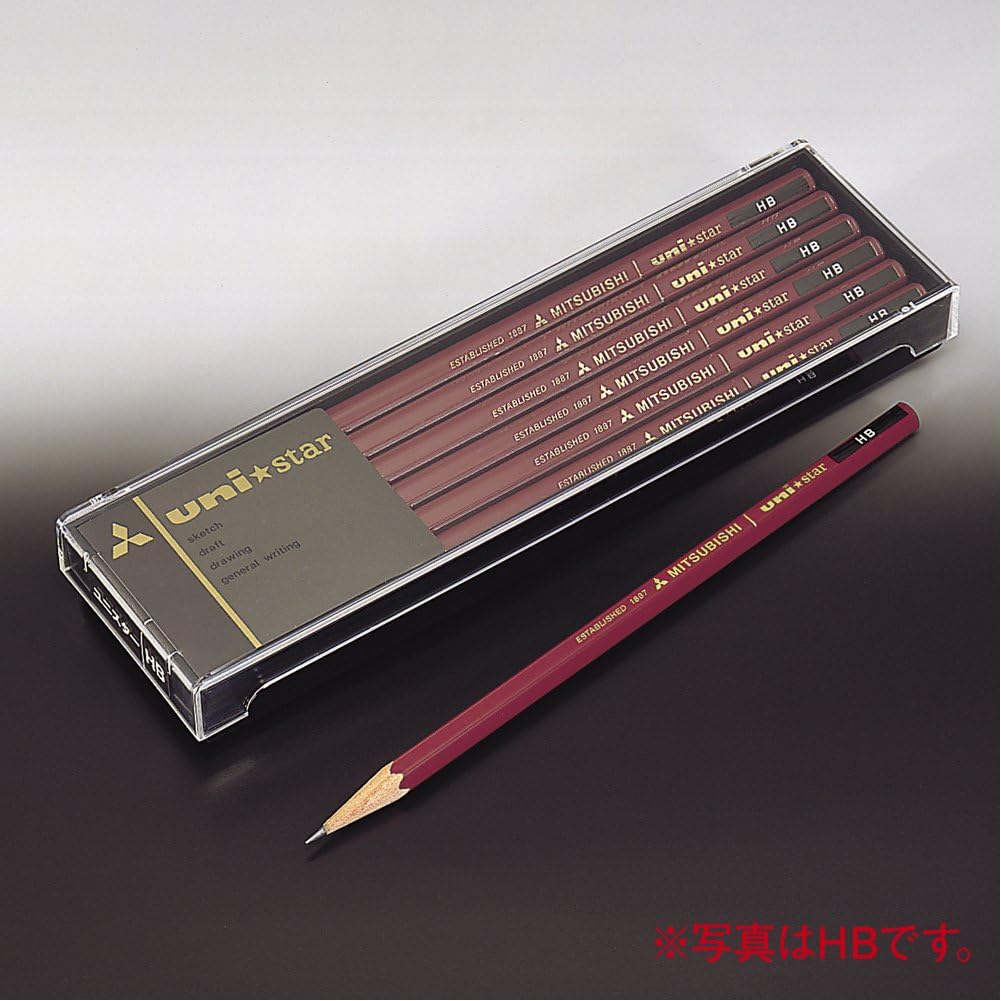 Mitsubishi Pencil pencil Unistar hexagonal Standard B dozen (12 pieces)