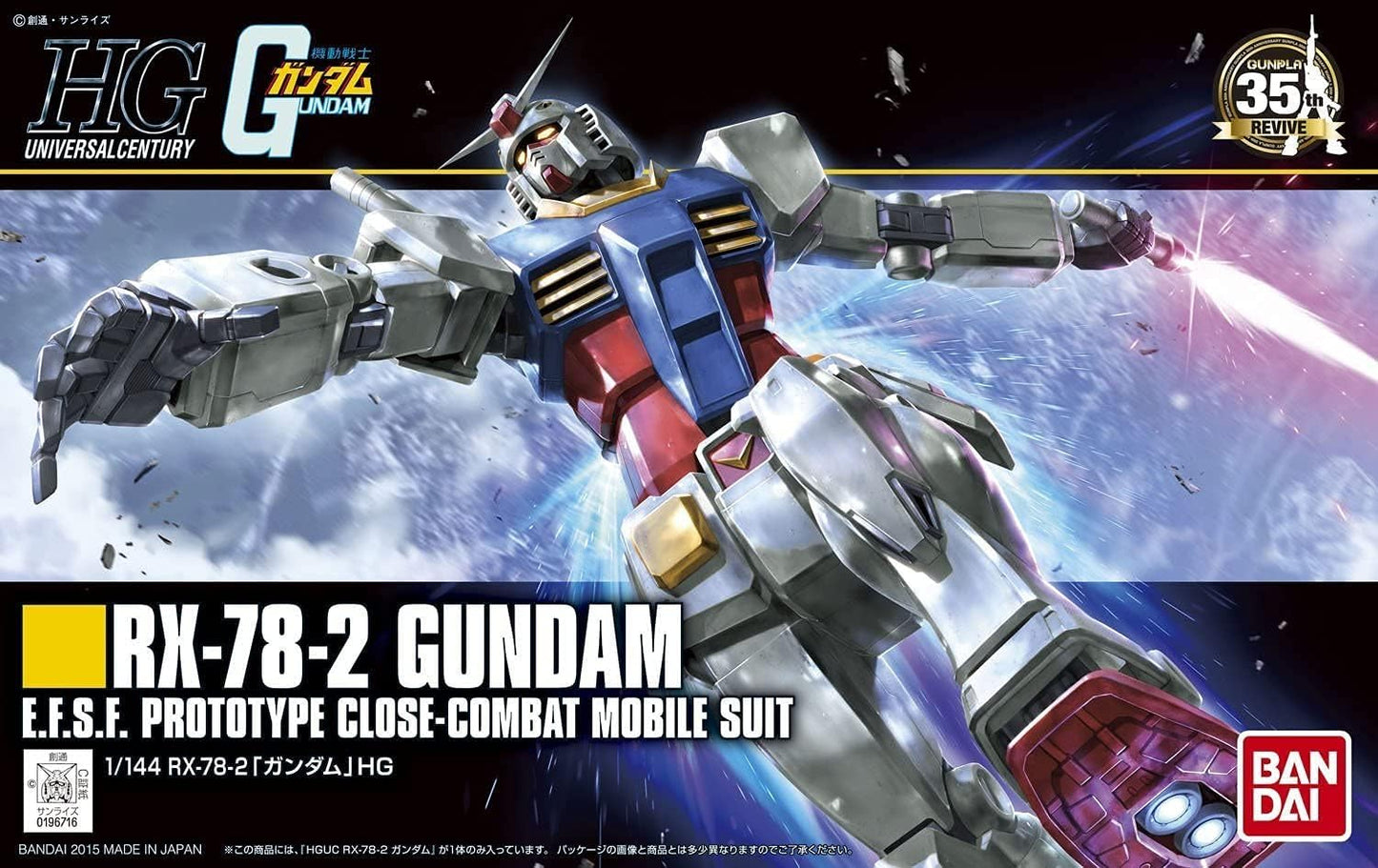 Bandai Hobby - 1/144 HGUC - RX-78-2 Gundam Model Kit