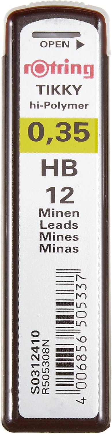 Rottling Refills 0.3 (0.35)mm HB for Mechanical Pencils, Set of 2 S0312410