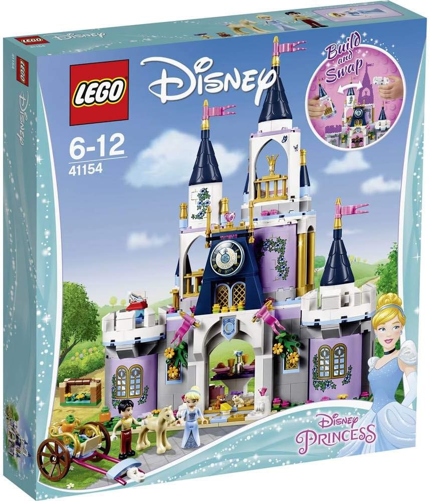 LEGO 41154 Disney Princess Cinderella's Dream Castle Toy, Fairytale Doll House, Prince Charming & Cinderella Mini Doll