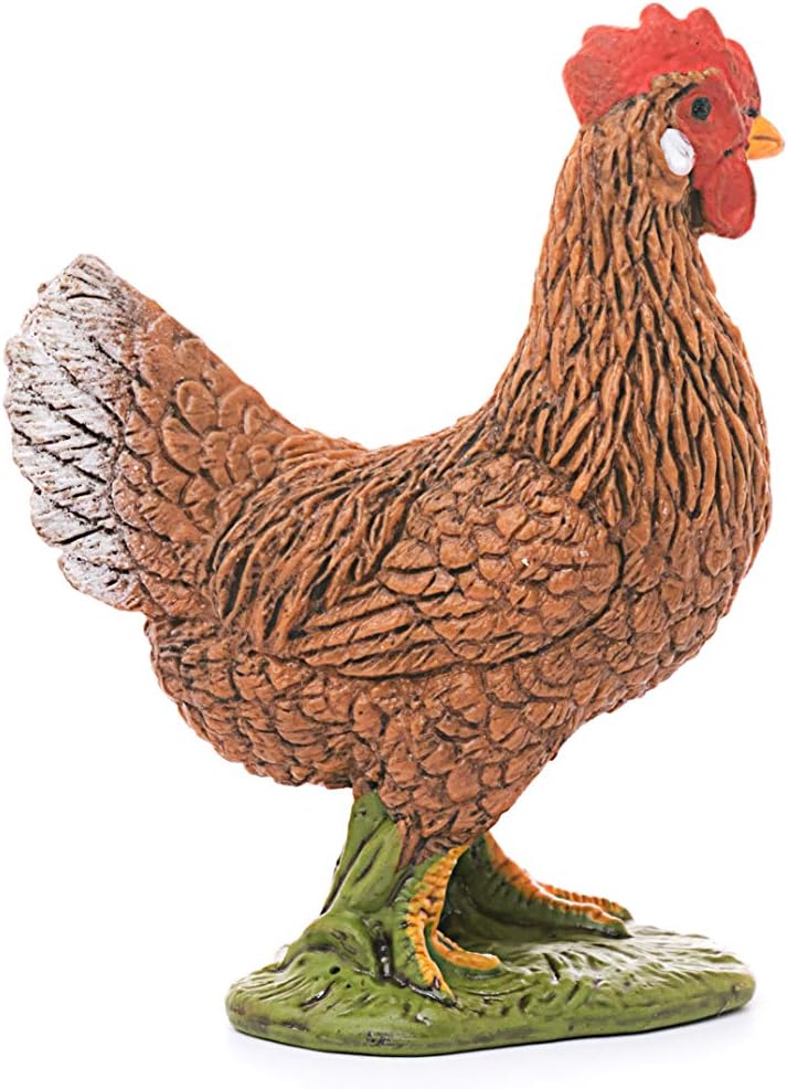 Schleich Farm World, Realistic Farm Animal Toys for Kids and Toddlers, Hen Chicken Figurine, Ages 3+