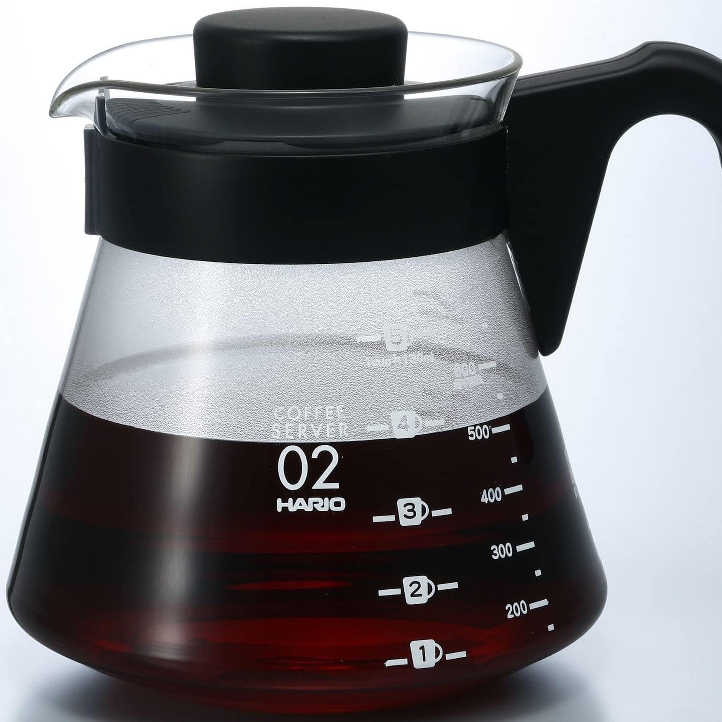 Hario V60 Glass Coffee Server, 700ml, Black