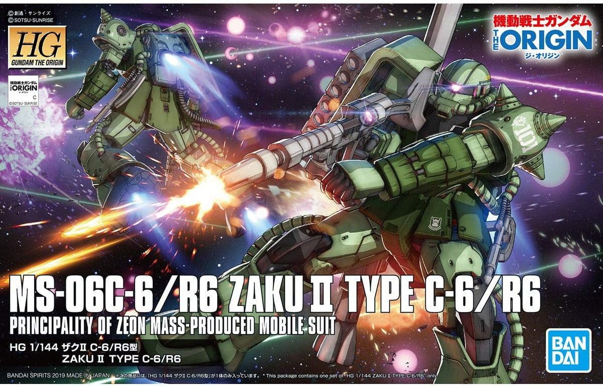 Bandai Hobby - Gundam The Origin - #25 Zaku II Type C-6/R6, Bandai Spirits HG 1/144 Model Kit