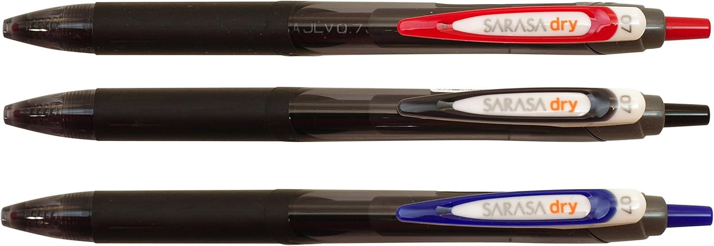 ZEBRA Gel Ballpointpen SARASA dry 0.7mm, Blue Ink