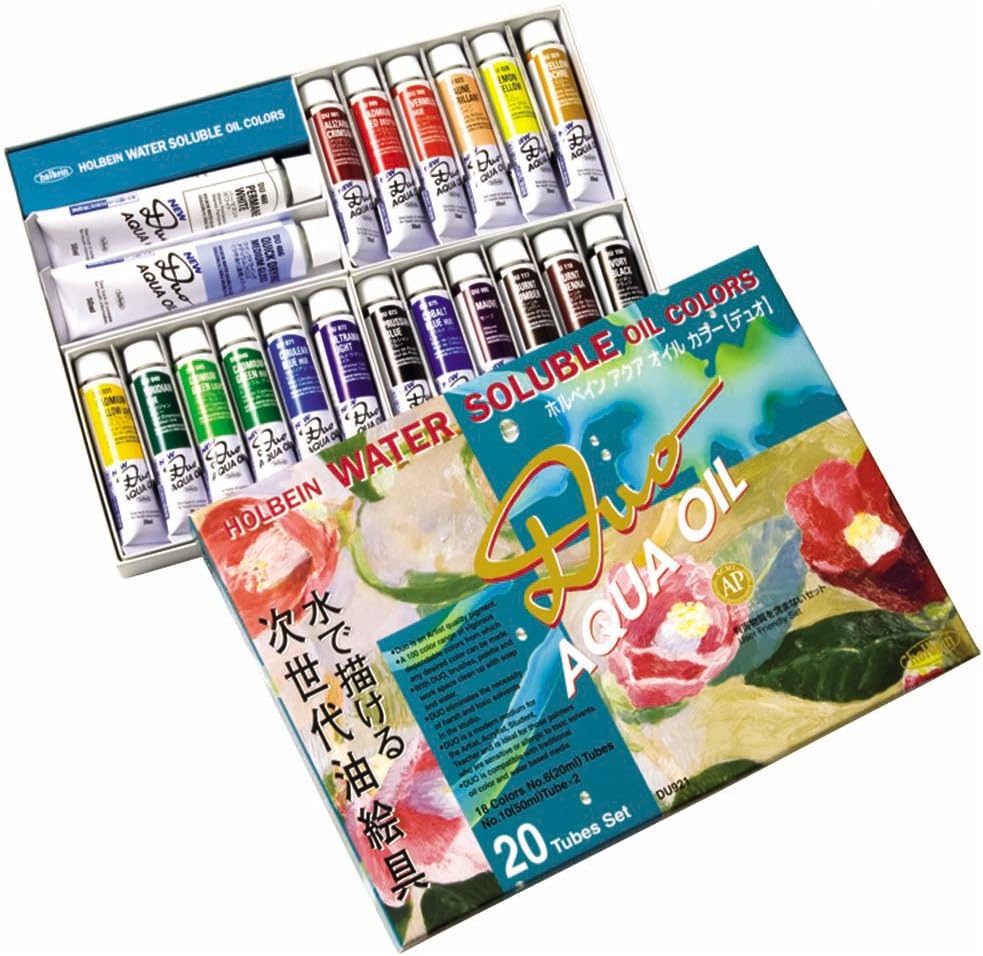 Holbein Duo Aqua Water-Soluble Oil Color Studio Set of 20 20 ml Tubes