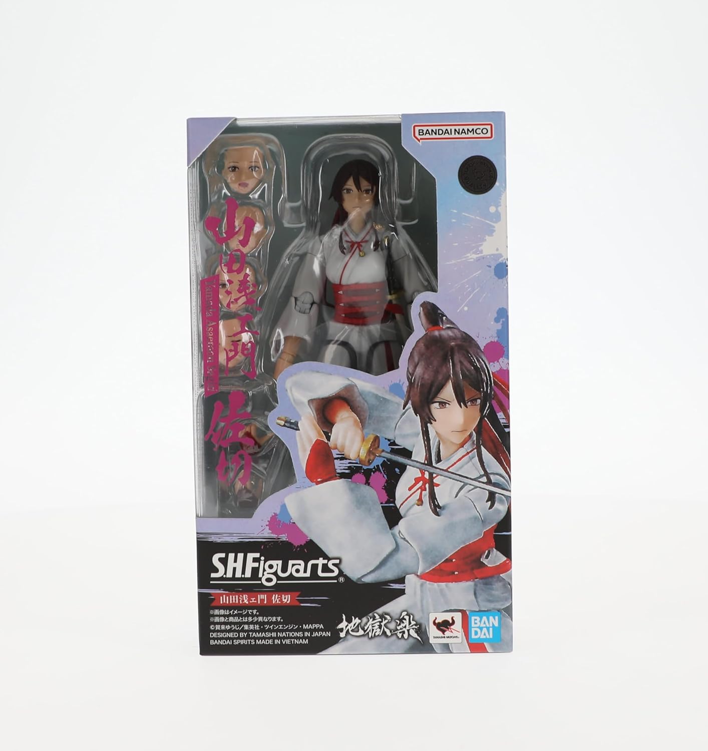 TAMASHII NATIONS S.H. Figuarts Jigokuraku Yamada Asamon Sakiri, Approx. 6.1 inches (155 mm), PVC & ABS, Pre-painted Action Figure