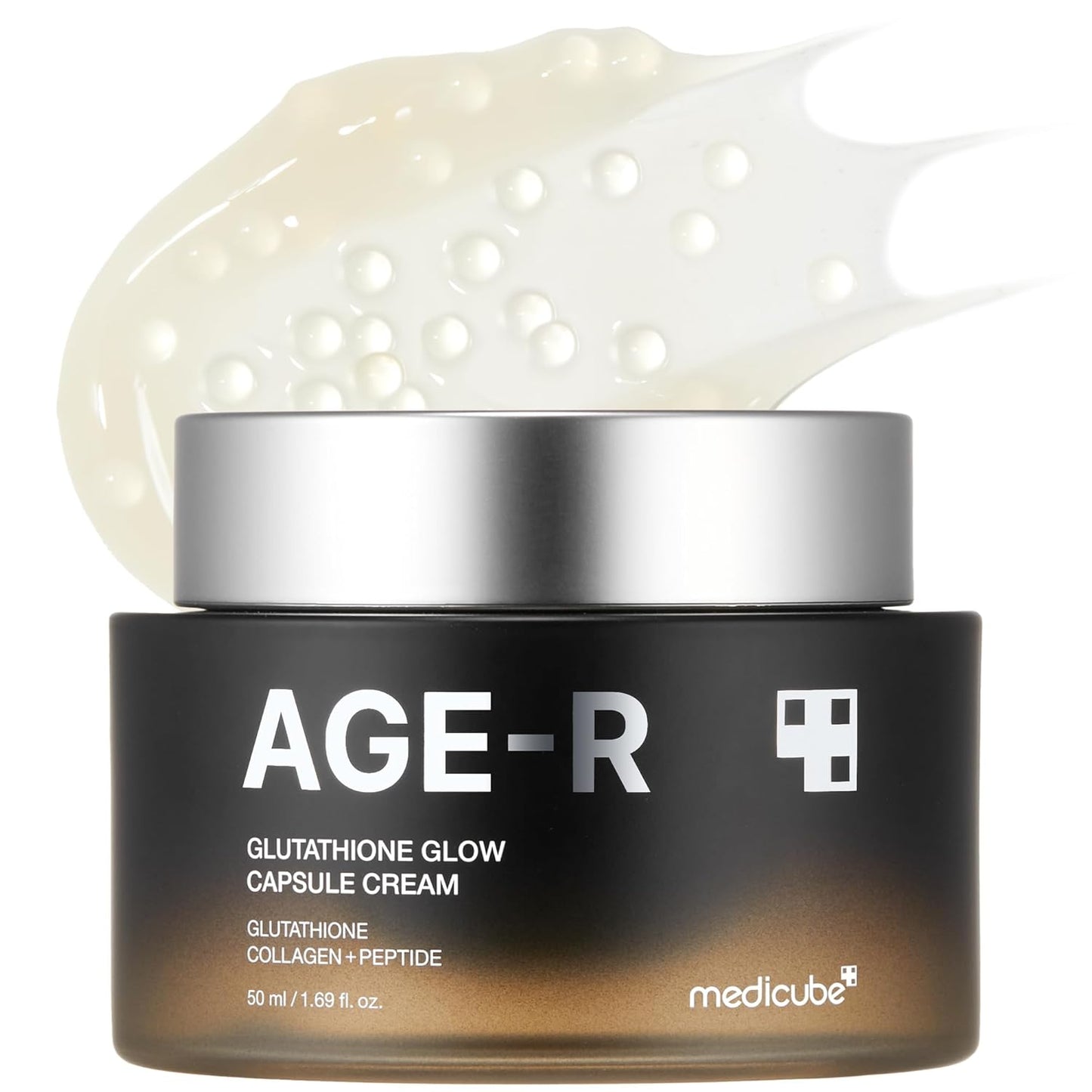 medicube AGE-R Glutathione Glow Capsule Facial Cream – Instant Lifting Moisturizer with Collagen Peptide, 1.69 fl.oz (Korean Skin Care)