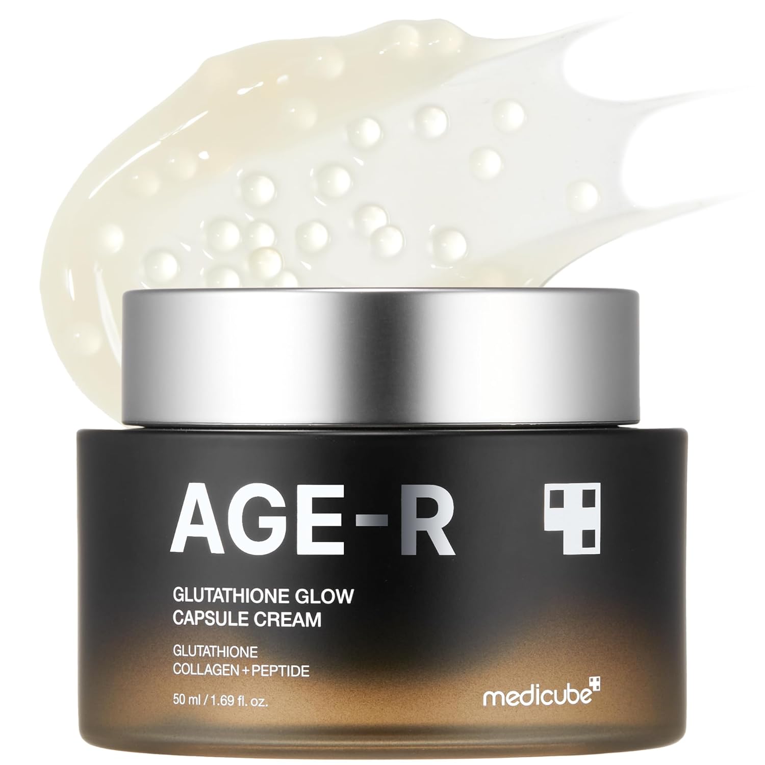 medicube AGE-R Glutathione Glow Capsule Facial Cream – Instant Lifting Moisturizer with Collagen Peptide, 1.69 fl.oz (Korean Skin Care)
