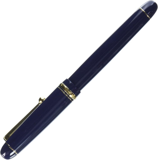 PILOT Fontain Pen Custom 74, B-Nib, Dark Blue Body (FKK-1000R-DL-B)