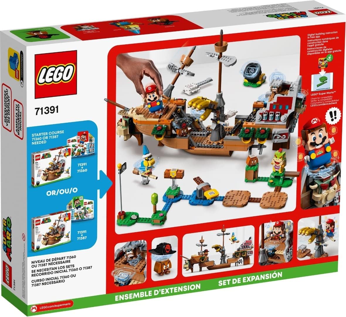 LEGO 71391 Super Mario Bowser???s Airship Expansion Set