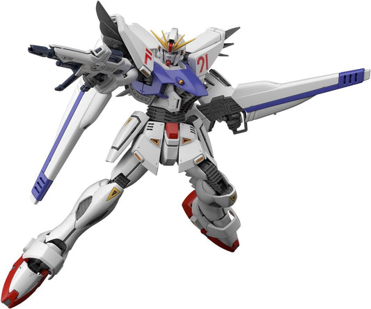 Bandai Hobby MG 1/100Gundam F91 (Ver 2.0) "Gundam F91" Action Figure, White