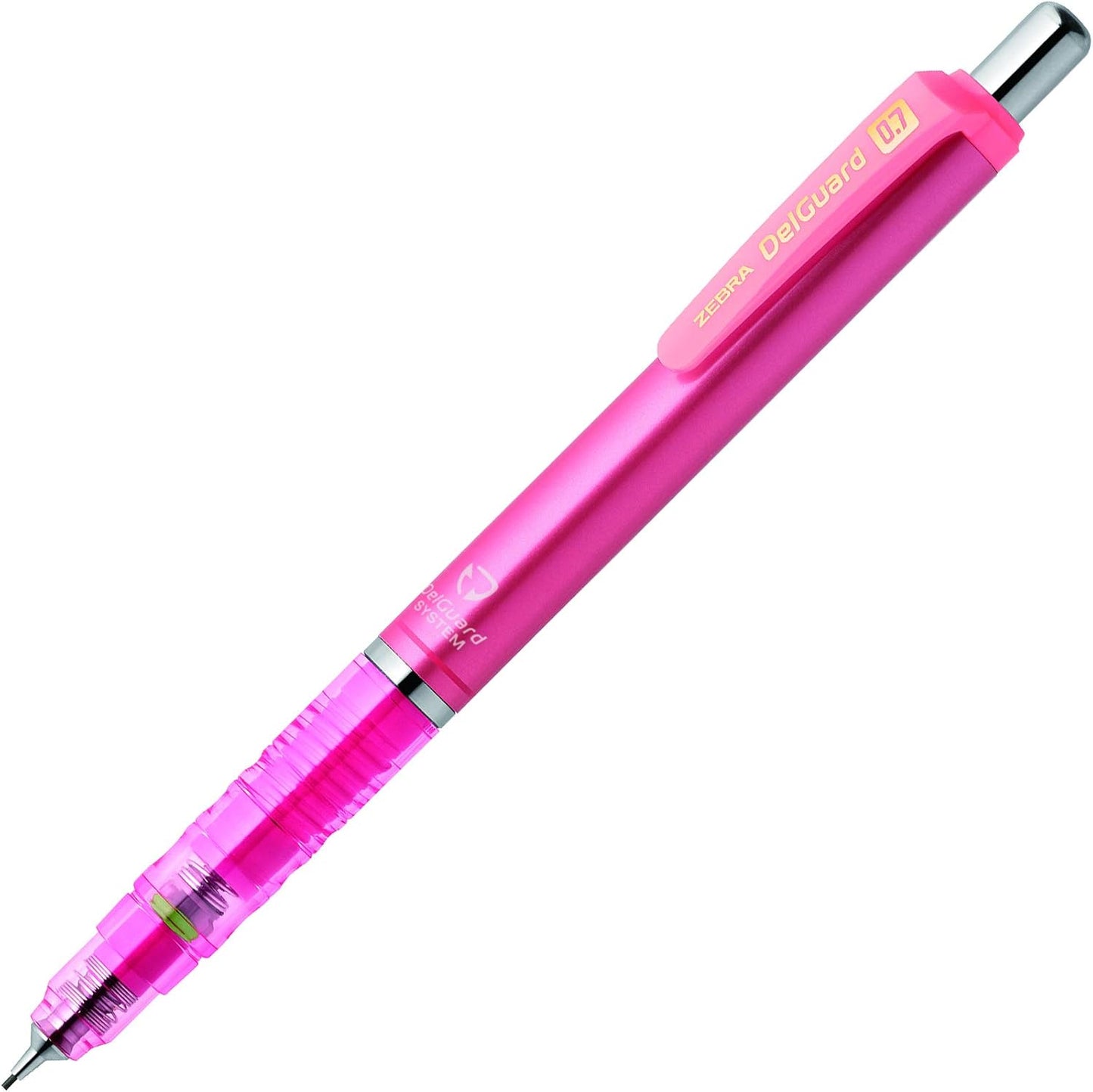 ZEBRA Mechanical Pencil, Del Guard, 0.7mm, Bright Pink (P-MAB85-BRP)