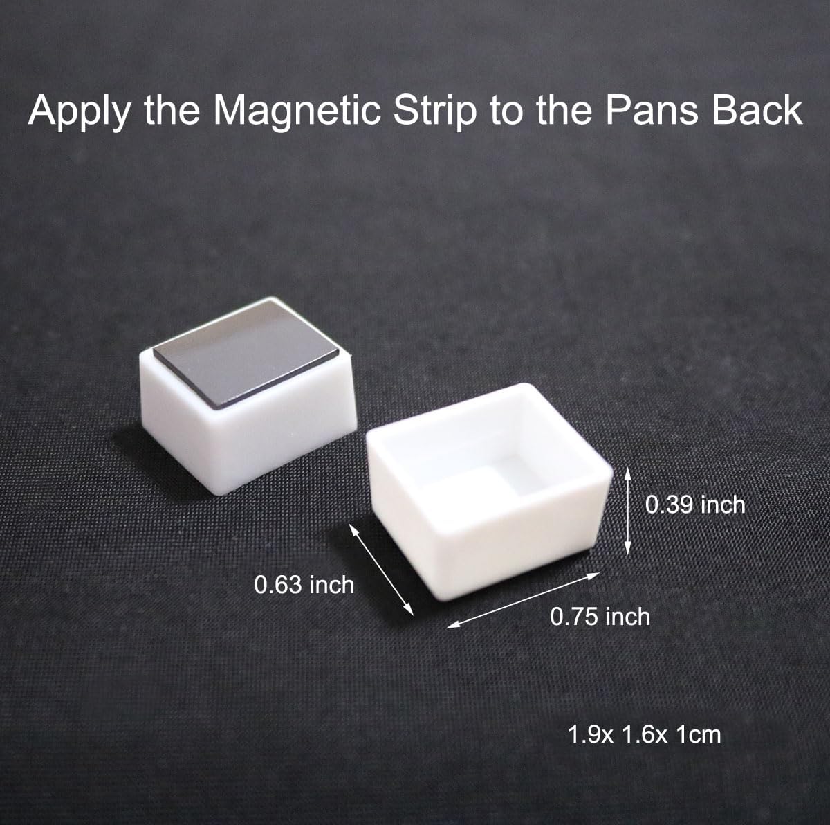 Empty Watercolor Tins Paint Palette with 40Pcs Empty Half Pans Carrying Magnetic Squares - Starry Night by Vincent Van Gosh