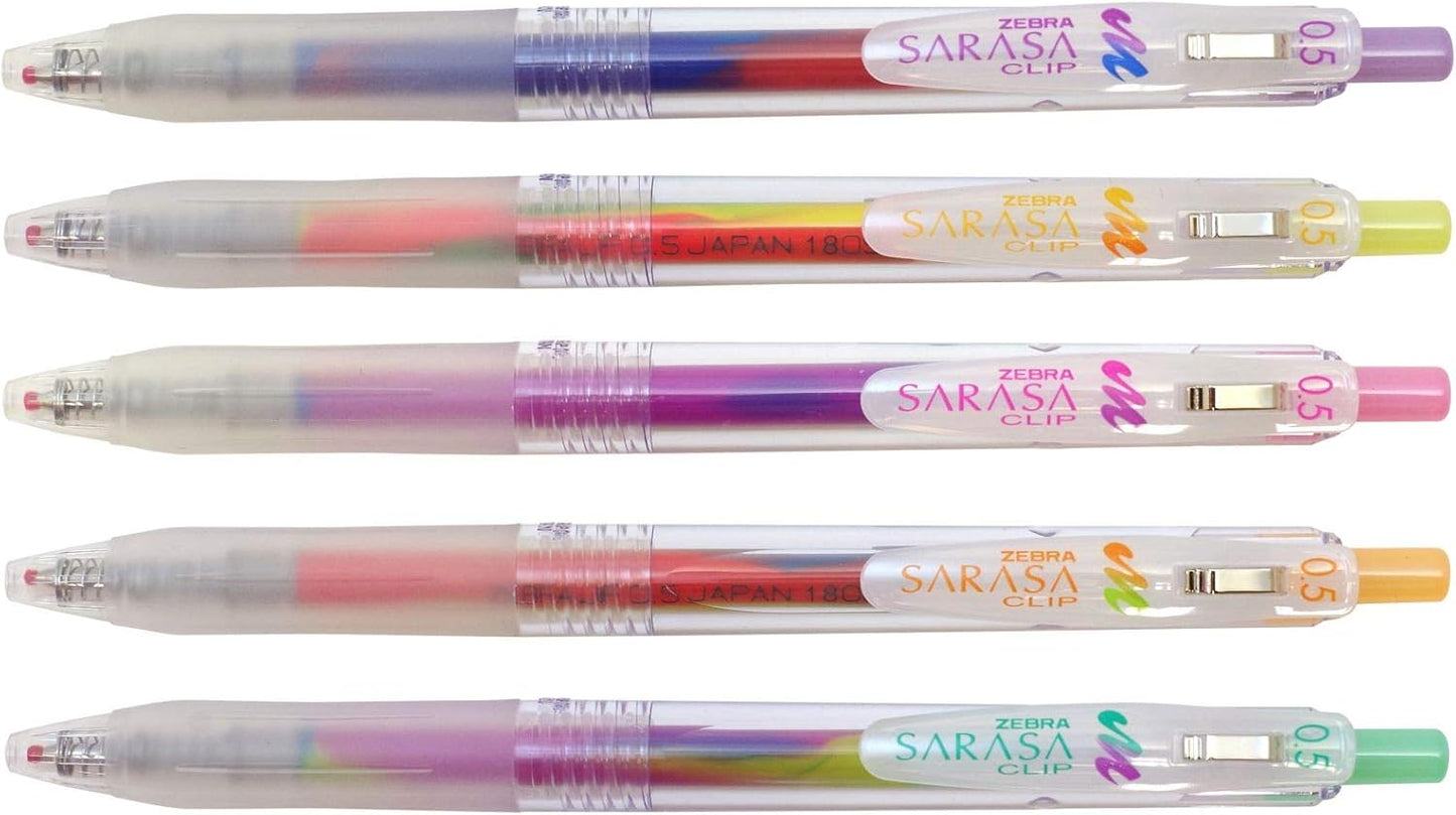 ZEBRA Knock Ballpoint Pen Sarasa Clip Marble Color (Blue Berry Smoothie) JJ75-BS