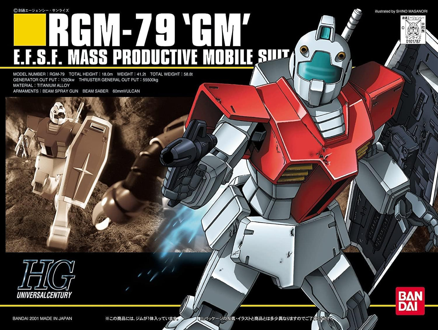 Bandai Hobby - HGUC - 1/144 HGUC Rgm-79 Gm