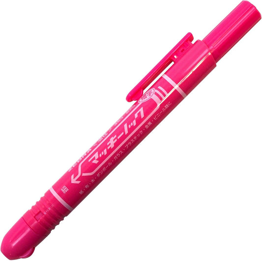 ZEBRA permanent marker McKee knock fine print pink