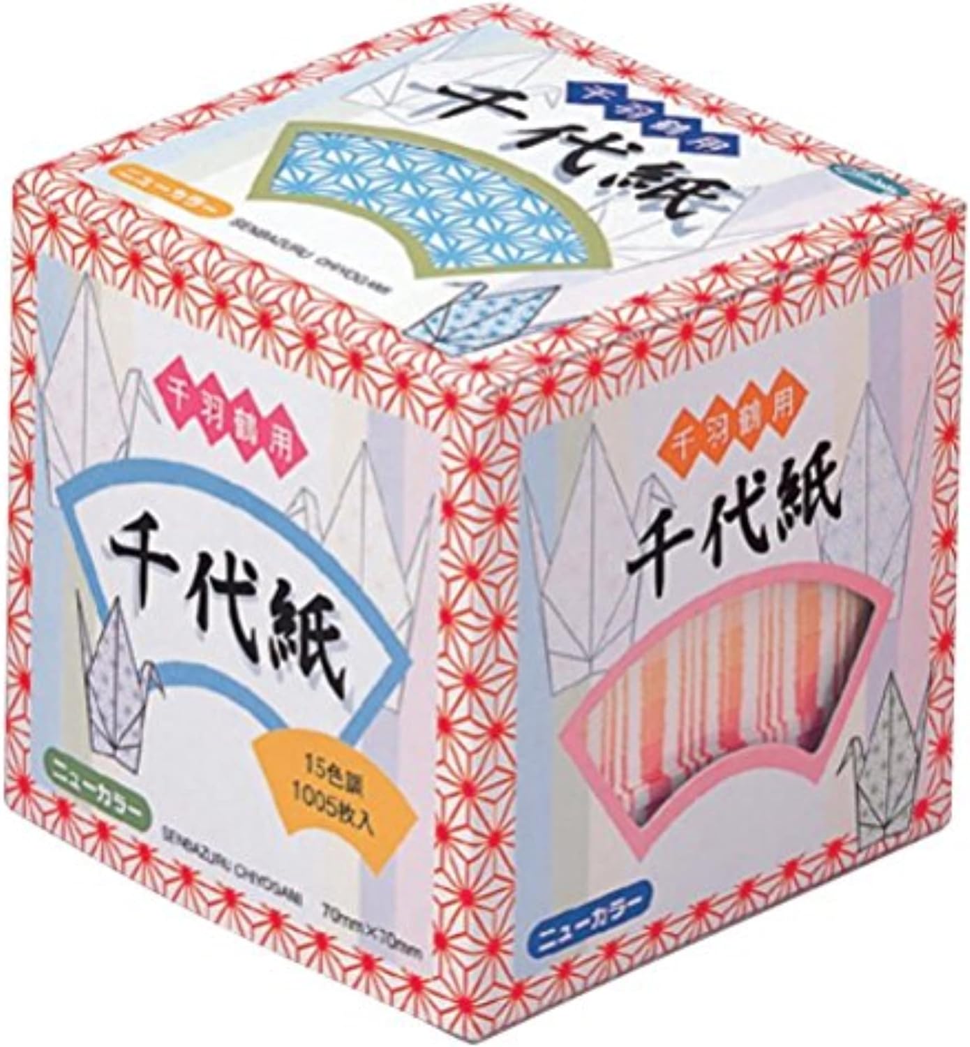 Senbazuru 20-1279 Origami Paper "Asa no ha" 7 cm 1005 Sheets