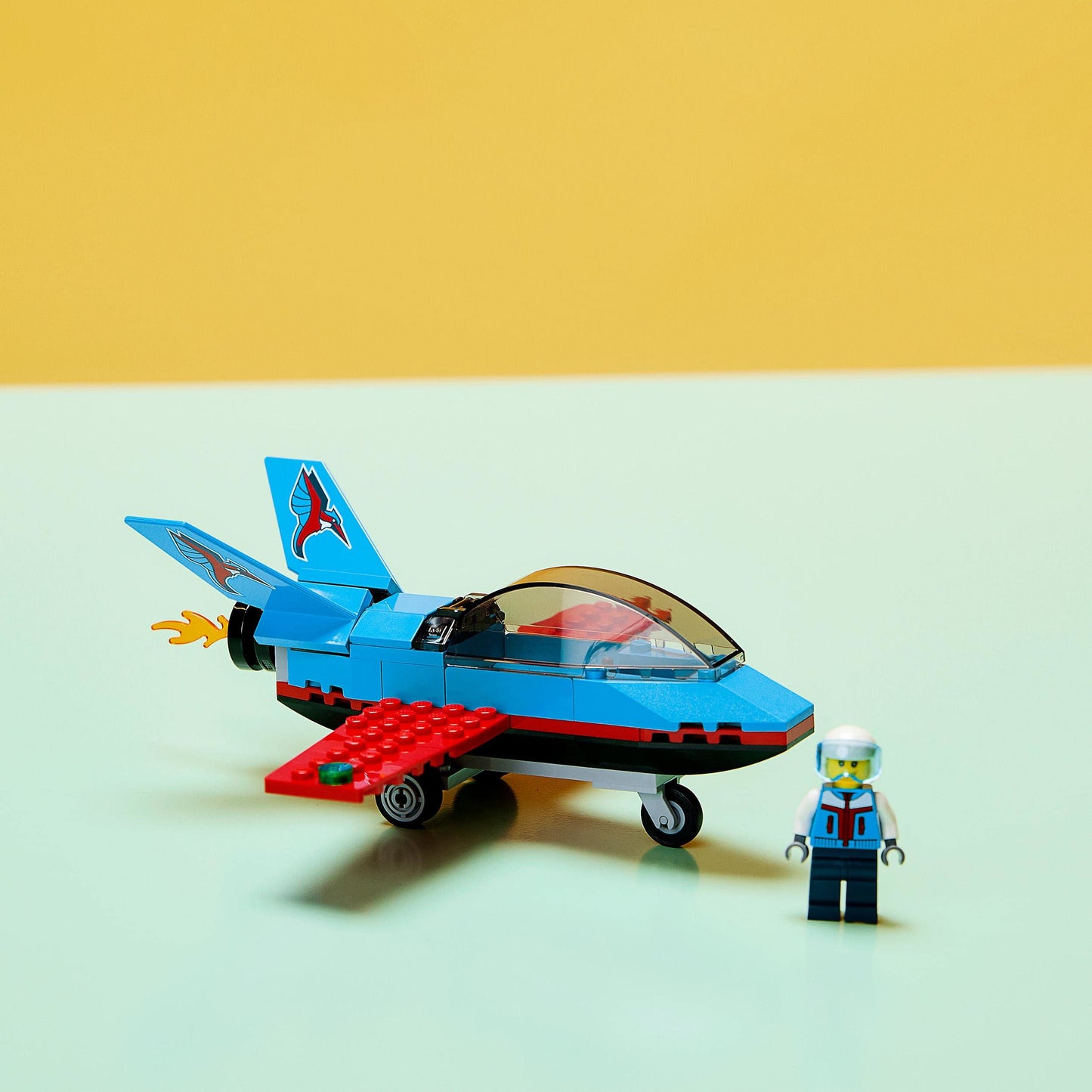 LEGO City Stunt Plane 60323 Building Kit; Fun Toy Jet Playset for Kids Aged 5