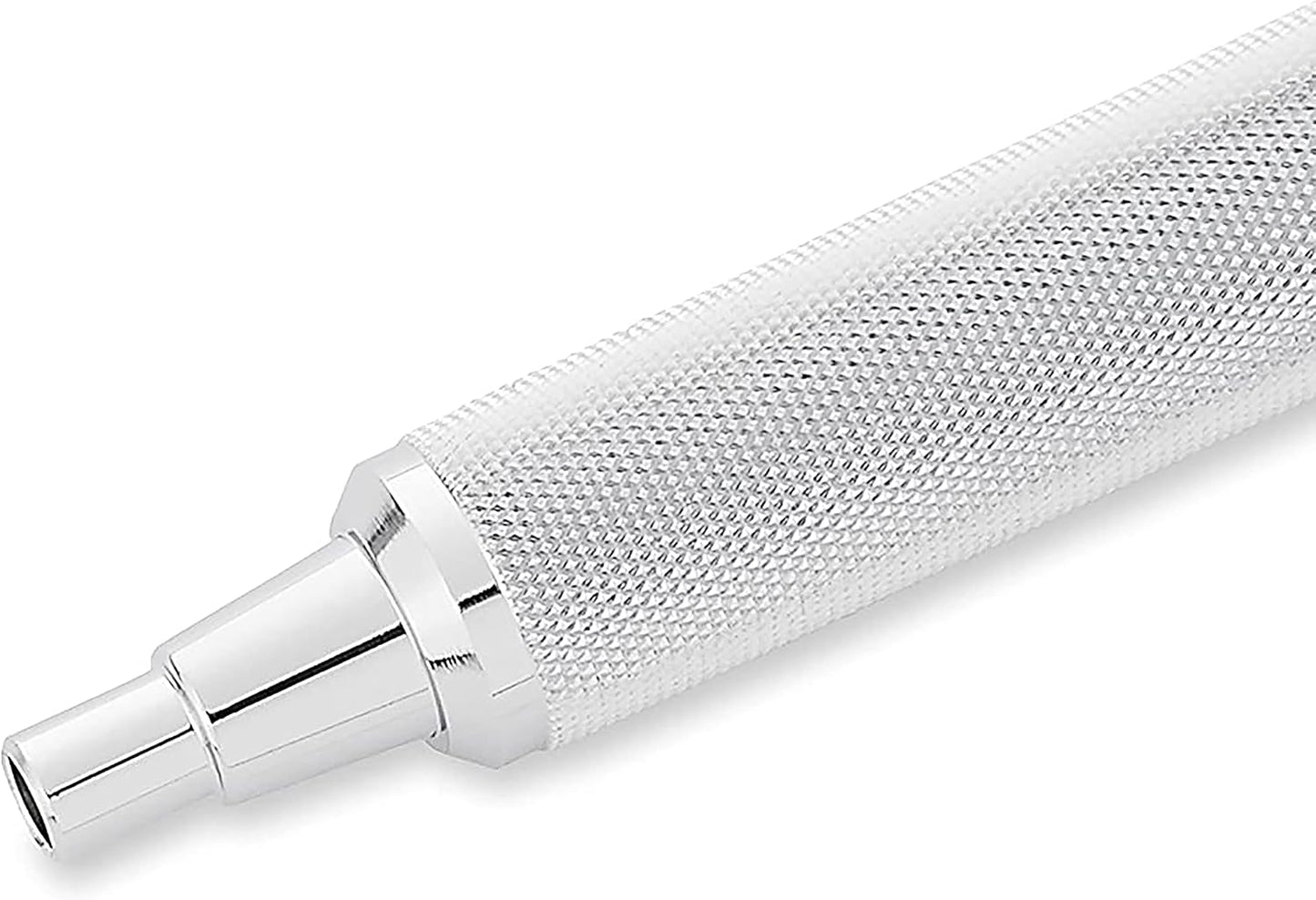 rOtring Rapid Pro Retractable Ballpoint Technical Drawing Pen, Medium Point, Blue Ink, Silver Full-Metal Body