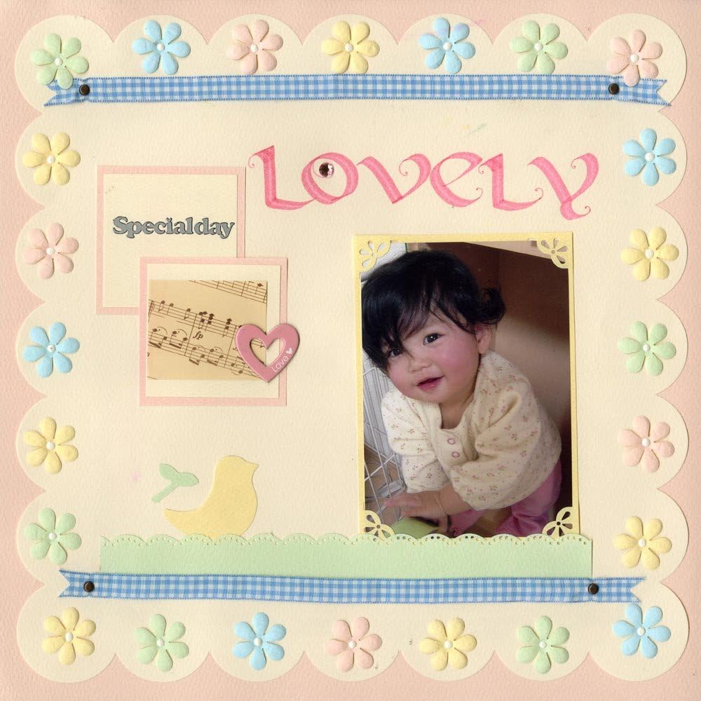 Kuretake Paper Punch Kurepunch Border Decoration, Edge Flower (5002120001)