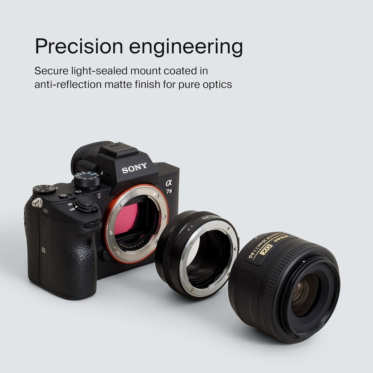 Urth Lens Mount Adapter: Compatible for Nikon F (G-Type) Lens to Sony E Camera Body