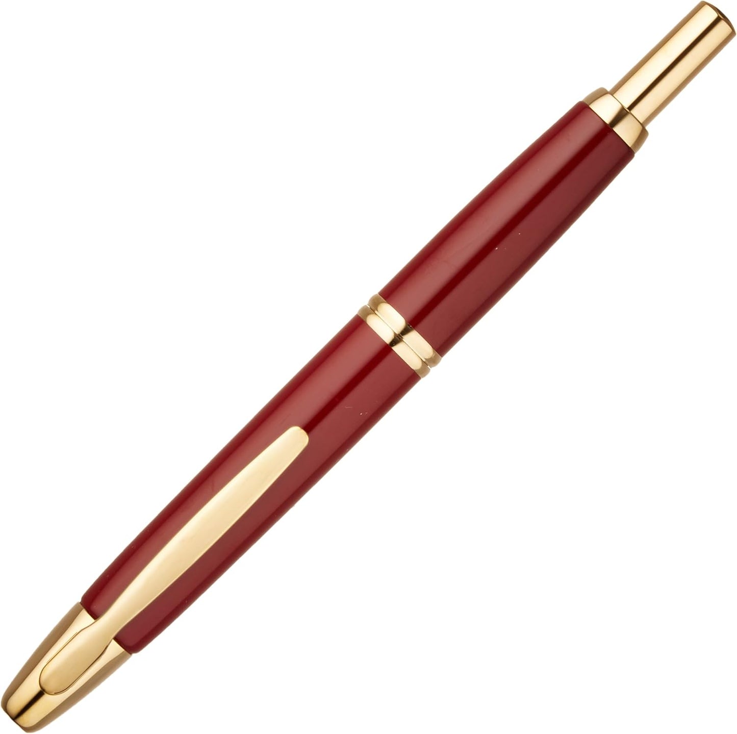 PILOT Fountain Pen Capless, M-Nib, Deep Red Body (FC-15SR-DR-M)