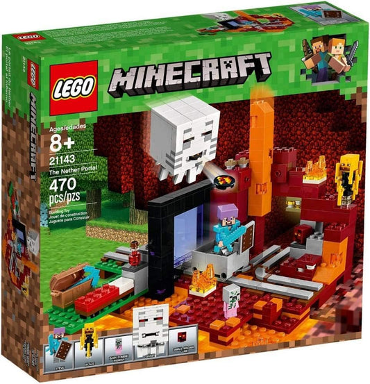 LEGO Minecraft – The Nether Portal (21143) Building Toy Set