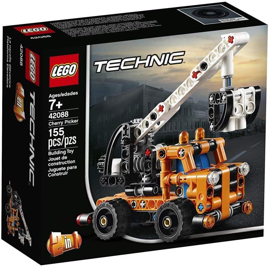 Lego Cherry Picker Toy Truck, 2 in 1 Model, Tow Truck, Construction Vehicle Toys for Kids