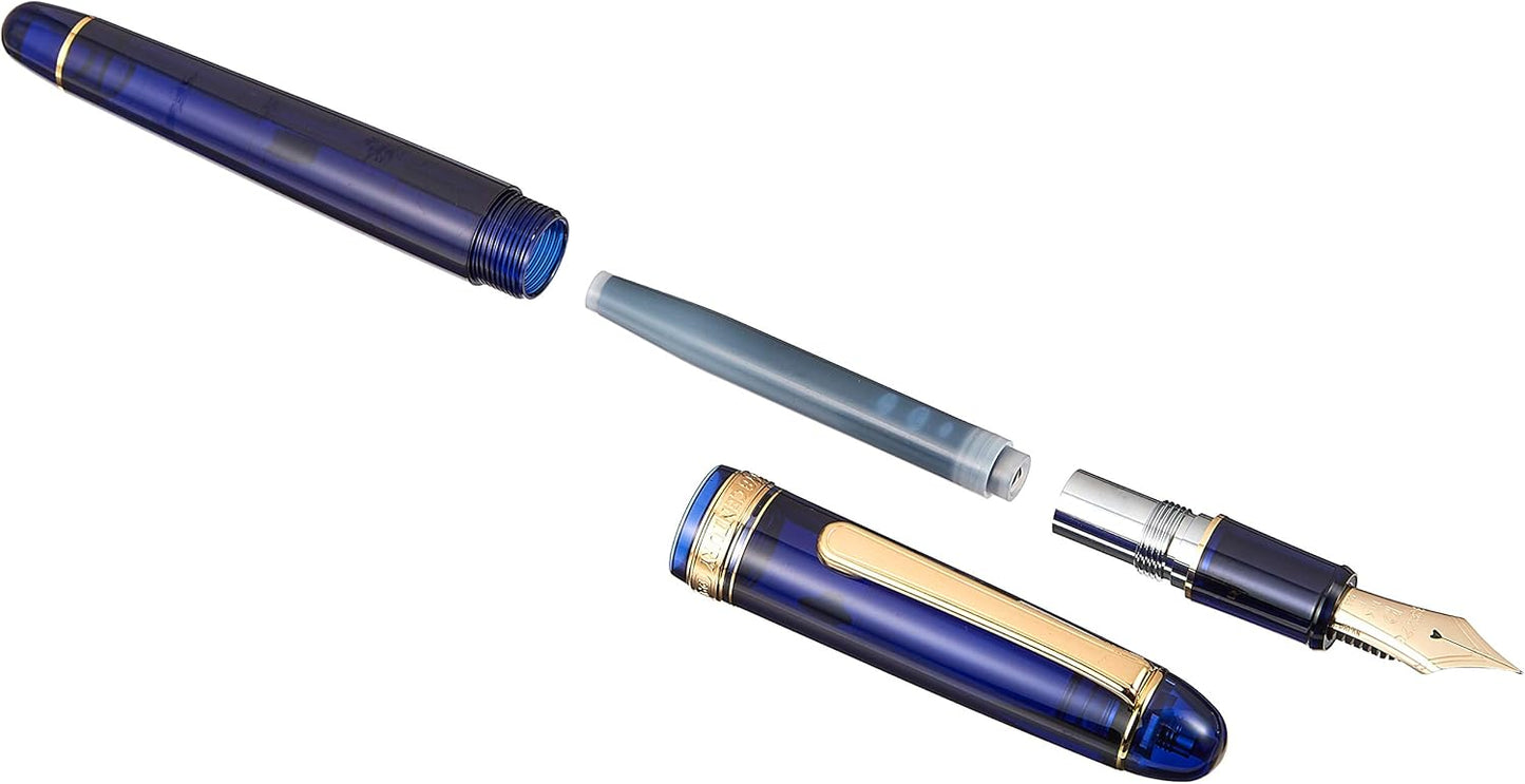 PLATINUM Fountain Pen #3776 Century (Fine, Chartres Blue)