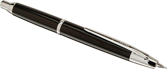 PILOT Fountain Pen Capless Decimo, Black Body, M-Nib (FCT-15SR-B-M)