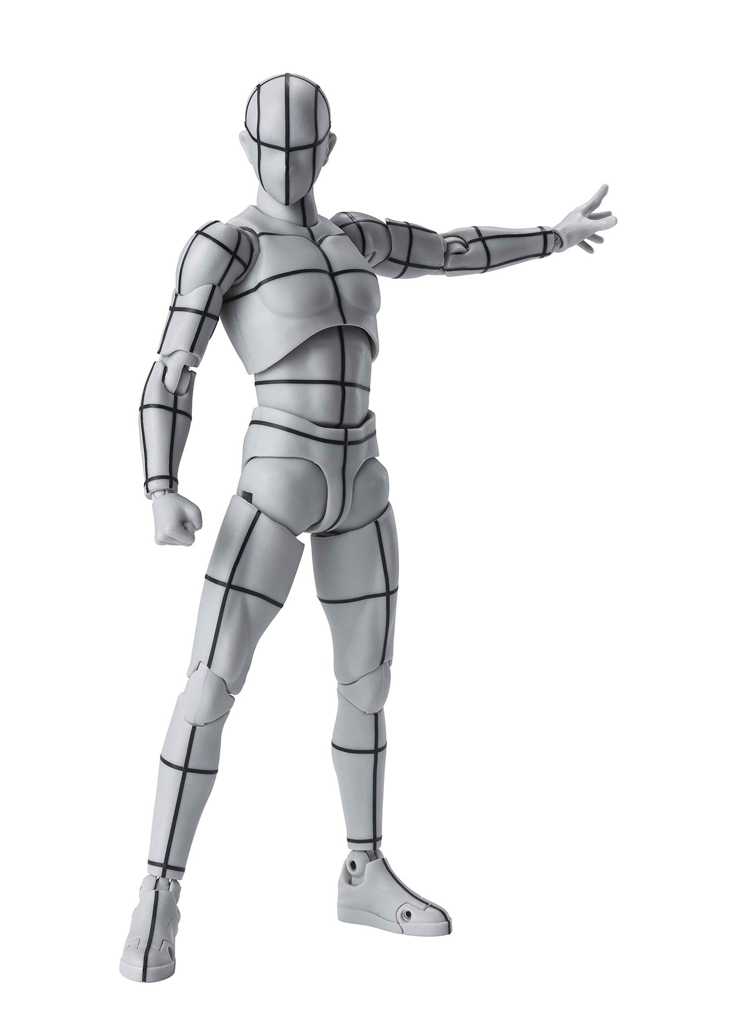 TAMASHII NATIONS - Body Kun -Wireframe-(Gray Color Ver.) -, Bandai Spirits S.H.Figuarts Action Figure