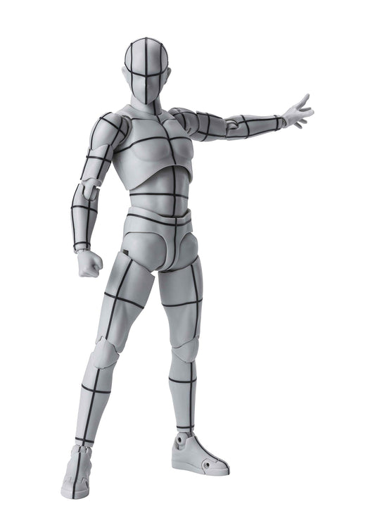 TAMASHII NATIONS - Body Kun -Wireframe-(Gray Color Ver.) -, Bandai Spirits S.H.Figuarts Action Figure