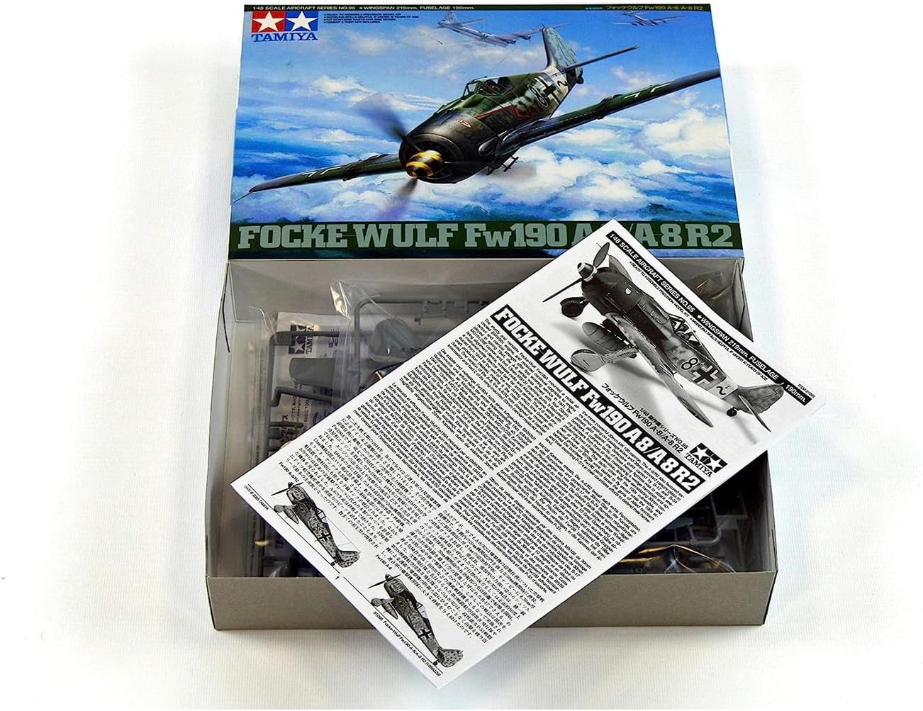 Tamiya 61095 1/48 Focke-Wulf FW190 A-8/A-8 R2 Plastic Model Airplane Kit