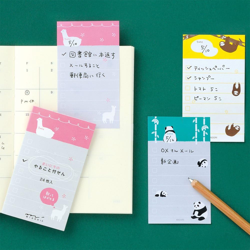 Midori 11309006 Doing Paper Panda Pattern