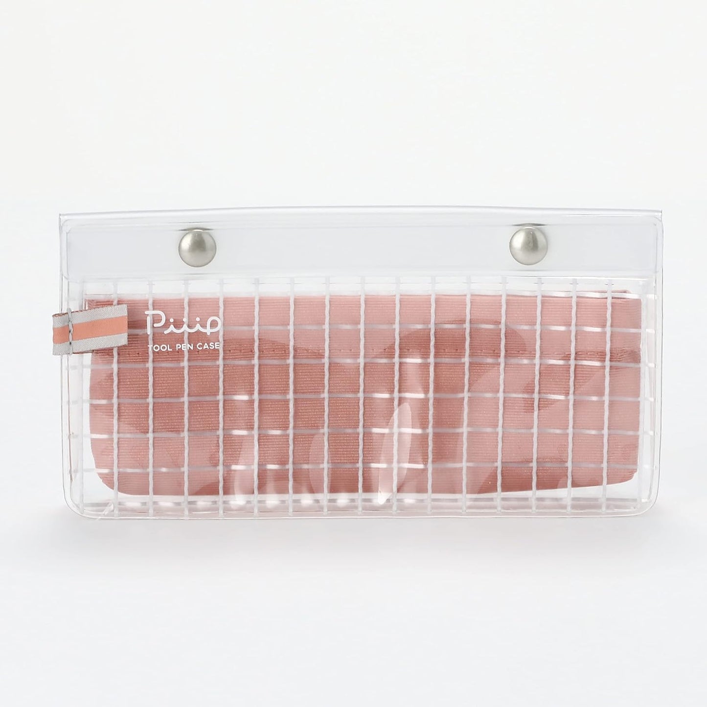 KOKUYO F-VBF241-6 Pencil Case, Tool Pen Case, Peep, Flat Type, Pink Terracotta