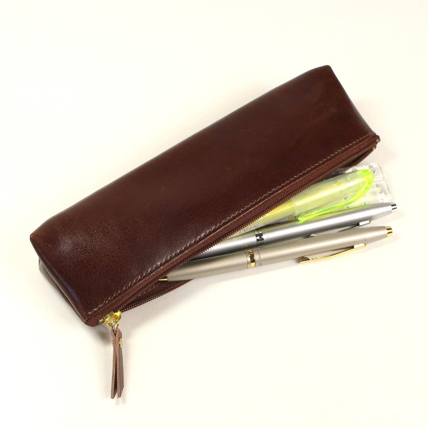 Raymay Fujii FD81C Gloire Pencil Case, Triangle Type, Brown