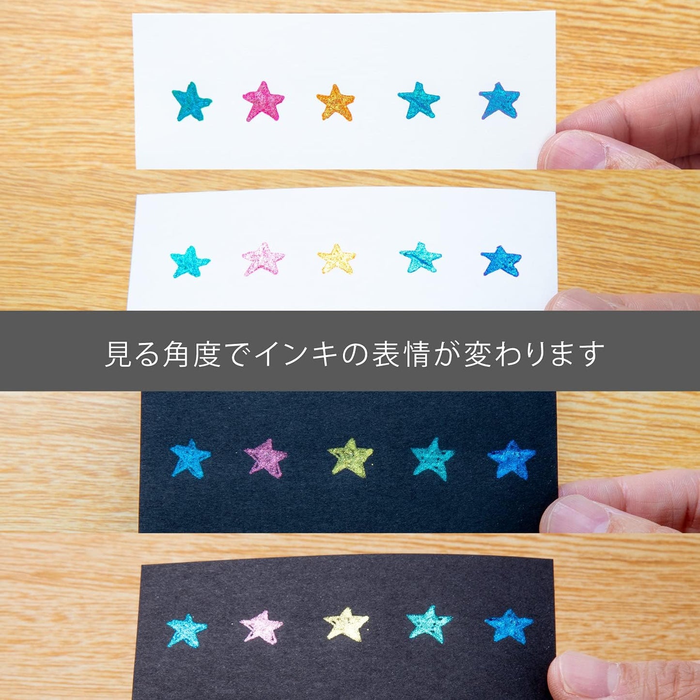 Pentel K110WR-5STA Hybrid Dual Metallic Brilliant Powerful 5 Colors Ballpoint Pen