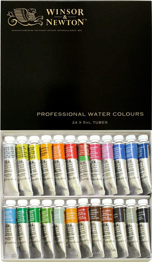 Windsor & Newton Artist Watercolor 5ml 24 Color Set
