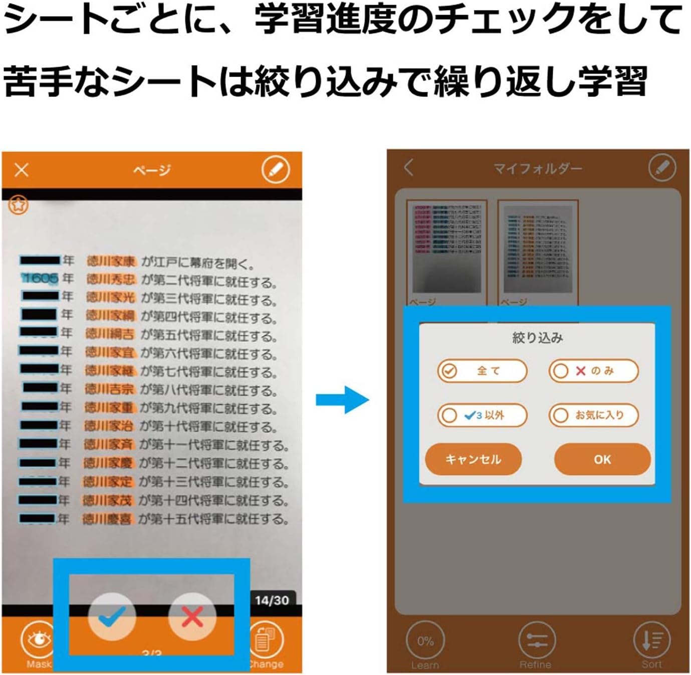 Pentel Anki Snap SMS1-F Memorization Marker, Orange