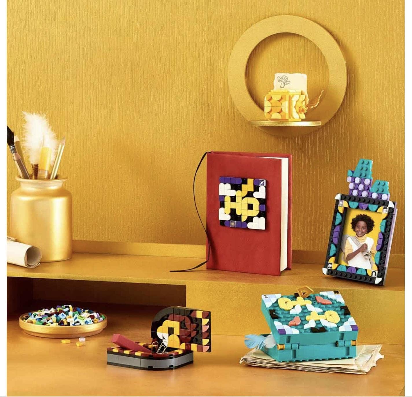 LEGO Dots Hogwarts (TM) Designer Kit 41811 Toy Blocks, Present, Fantasy Gems, Crafts, Boys, Girls, Ages 8 and Up