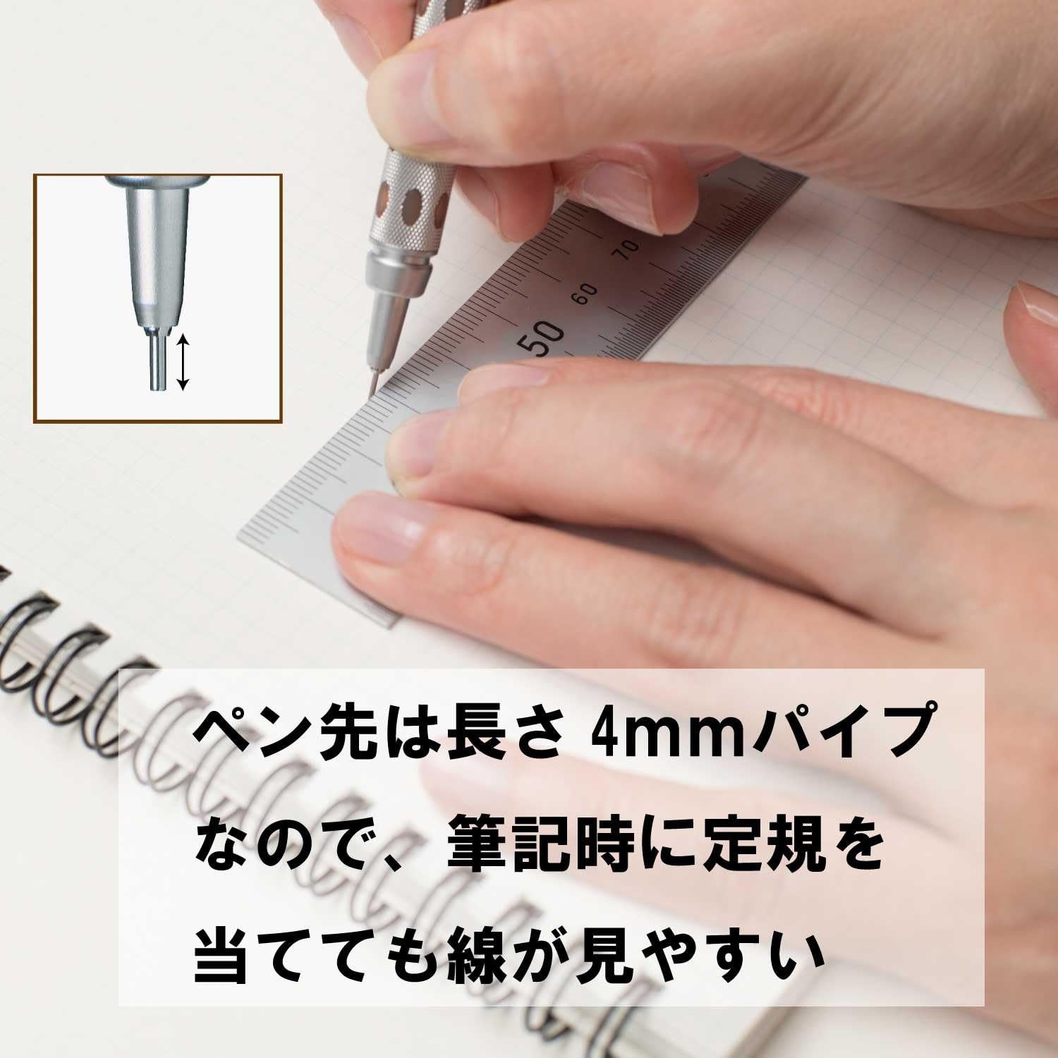 Pentel Graph Gear 1000 Automatic Drafting Pencil, 0.3mm, Brown Accents (XPG1013)