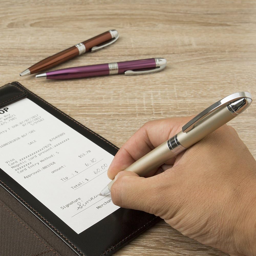 ZEBRA Oil Based Ink Ballpoint Pen, Fortia VC, Black Ink, Black Body - BA93-BK